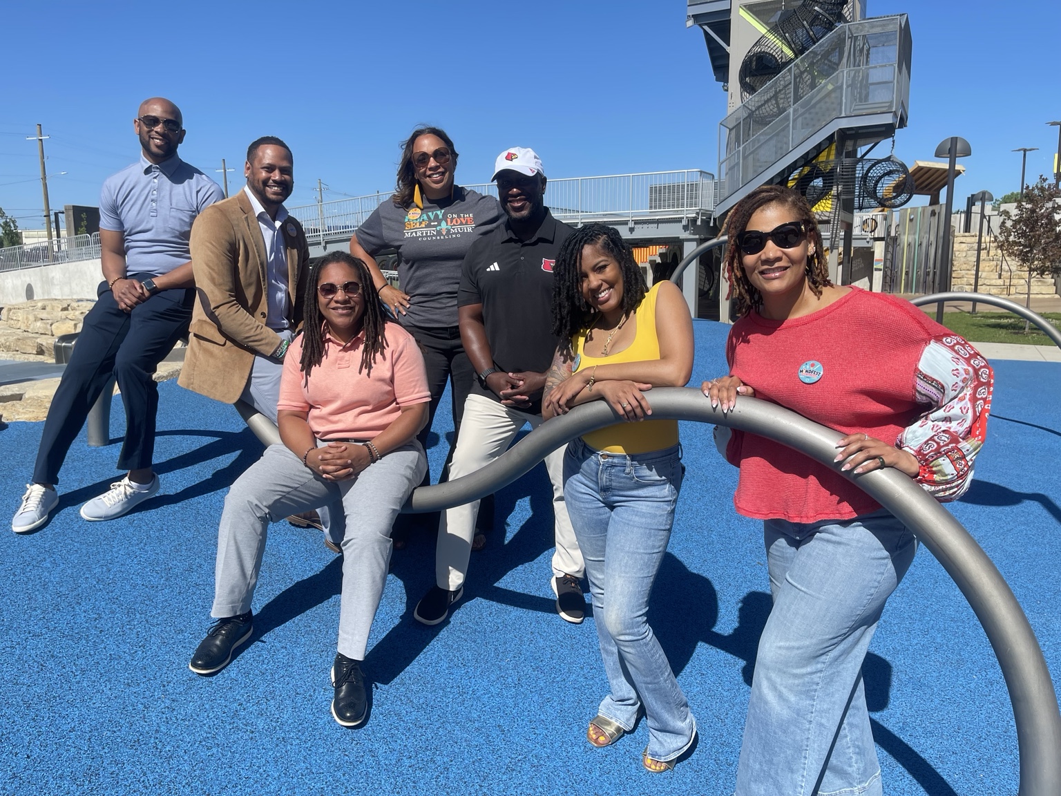 MindFest community members at Louisville Waterfront Park